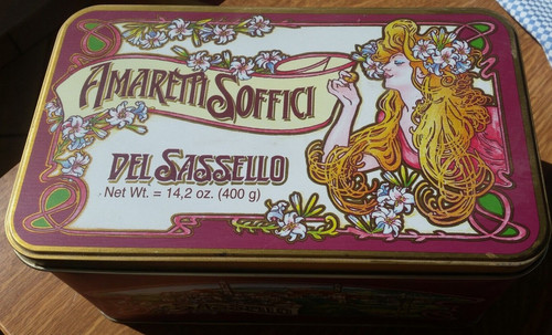 Scatola latta vuota - , amaretti