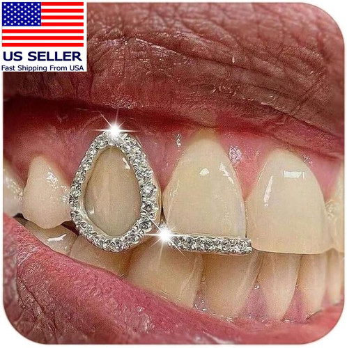 Grillz denti argento - , strass