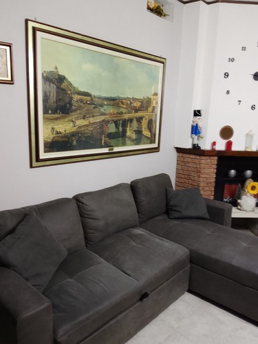 Divano angolare tessuto - angolare, in