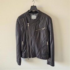 Giacca Pelle Vera Nera Elevenparis XL MOTO Jacket Leather Black 