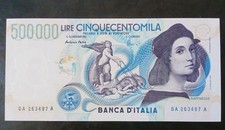 500000 Lire Raffaello