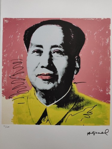 Litografia firmata andy - firmata, warhol