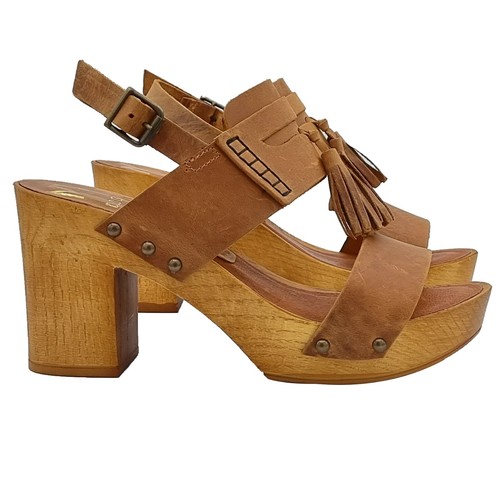 Zoccoli donna pelle color - pelle,