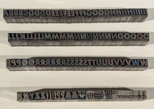 Set tipografia stampa antica