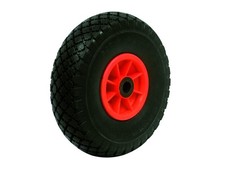 RUOTA PIENA PER CARRELLO PORTASACCHI PACCHI CERCHIO 260 MM IN PLASTICA