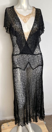 Antico abito art deco - in, pizzo