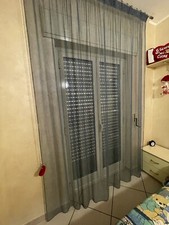 Tenda Arredo  Tessuto Semi Trasparente Senza Anelli Pannello Unico 230x260cm