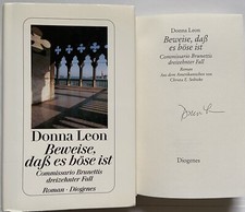 Donna Leon libro firmato firma
