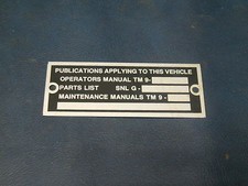 Data Plate Publication Fits