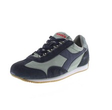 Diadora Heritage Equipe Canvas Stone Wash Verde - Uomo Scarpe Sneakers Sportive