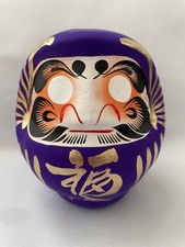 4.3"H Daruma Doll Purple color