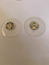 VUS OPEN FACE Orologio da tasca in vetro cristallo NOS 423 17 4/8 18 12/16