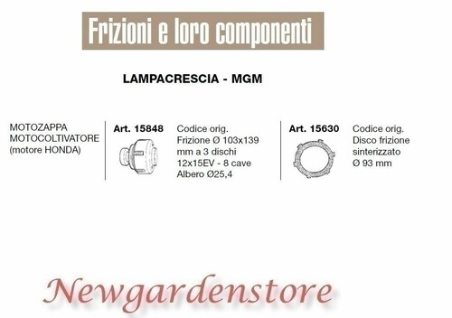 Frizione disco 103x139