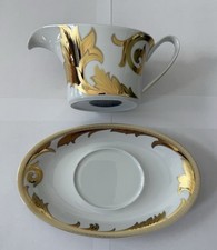 Rosenthal meets Versace, Salsiera 2 Pezzi Icaro Arabesque Oro, Nuova