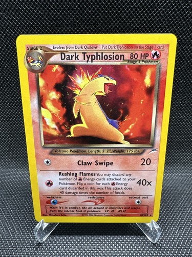 Dark typhlosion 105 - dark, neo