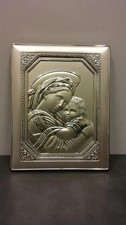 Quadro bassorilievo Madonna con Bambino GUERRINI IC833 in argento