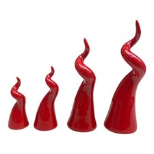 Corno Portafortuna Napoletano da Poggio in Ceramica Realizzato a Mano Tradizione