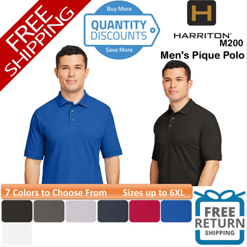 Polo uomo harriton cotone - 🔥,