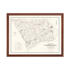 Vecchia mappa della contea di