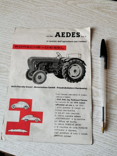 Porsche trattore depliant - trattore,