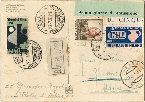Repubblica 1951 fdc - fdc, 9°