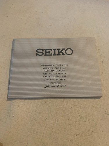 Seiko garanzia mondiale - seiko,