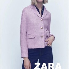 ZARA LILAC LAVENDER BOUCLE