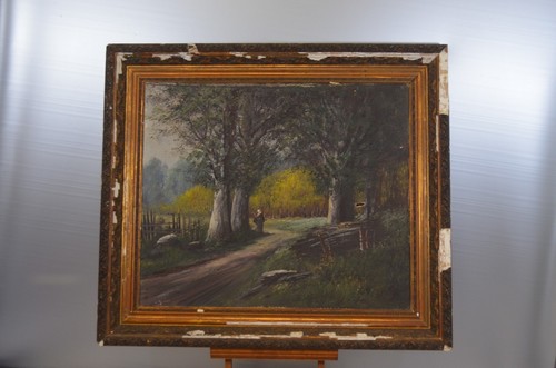 Antico quadro tela segno - quadro,