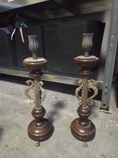 Coppia candelabri antichi - coppia,
