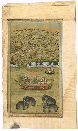 Pittura mughal e regina - di,