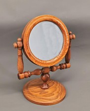 9180037 Specchio Cosmetico Legno Psiche Orientabile Tornito