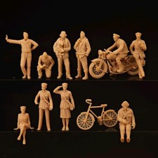 Soldatino moto singolo 1/72