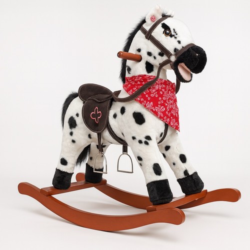 Cavallo dondolo peluche - a,