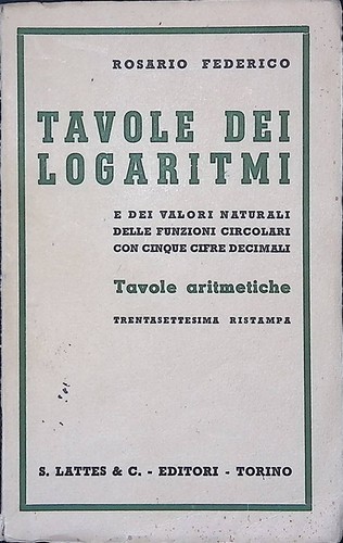 Tavole dei logaritmi - dei, e