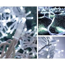 Catena 10 metri Luminosa 100 LED 10 FLASH luci Natale addobbi per esterno ip44
