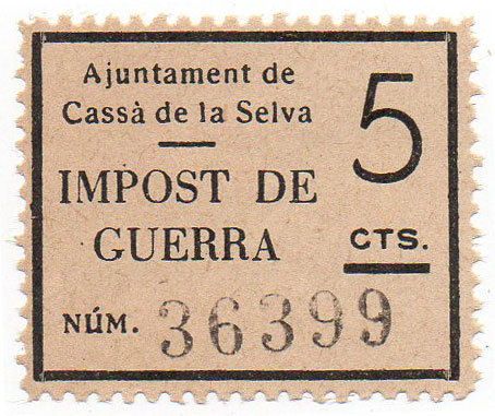 Sello local guerra civil cassa - sello,