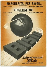 Margherita, per favor.. e Direttissimo_Ed. Bisio, 1954_Spartito vari strumenti*