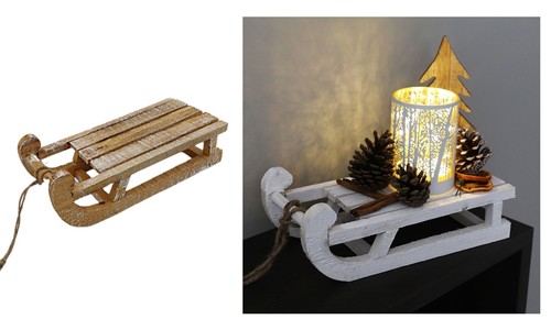 Slitta legno dekoschlitten - di,