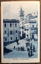 MUSSOMELI ANNI 30 ANIMAZIONE ALLA TORRE DELL'OROLOGIO-67407