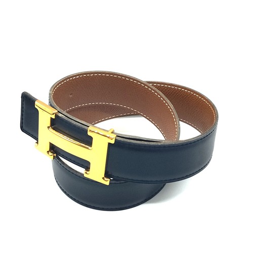 Cintura hermes pelle nera - cintura,