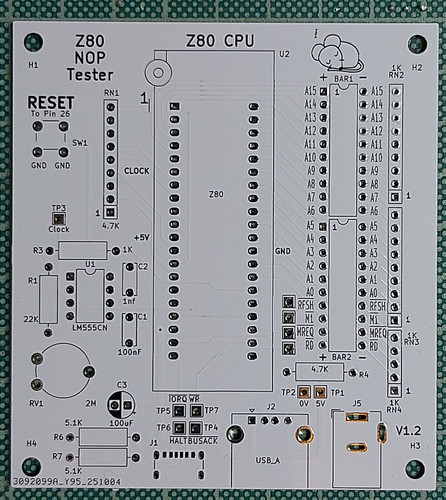 Zilog z80 cpu nop - zilog, tester