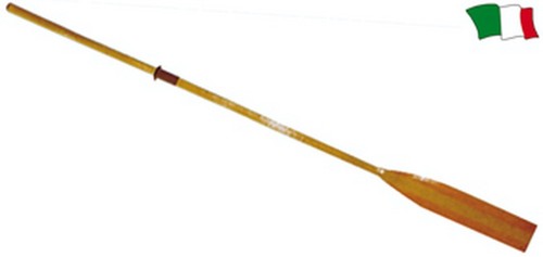 Remo legno con pala piatta - in,