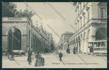 Bologna città via Indipendenza Tram cartolina QQ8808