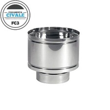 Antivento botte acciaio inox - a,