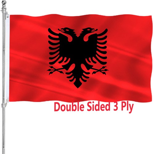 Bandiera dell albania 3x5 - bandiera, dell'albania