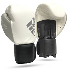 GUANTONI DA BOXE ADIDAS HYBRID 200 BOXING GLOVES LEATHER BIANCO