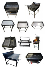 Barbecue artigianali con griglia ribaltabile; con portalegna;a gas; in acciaio;