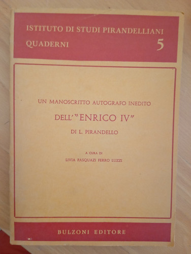 Manoscritto autografo - un,