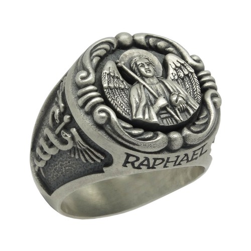 Anello uomo san raffaele - anello,