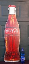 ?COCA COLA TABELLA BOTTIGLI CARTONATA FUSTELLATA BIFAC. ☆ Ita '90 ?? 136 X 39